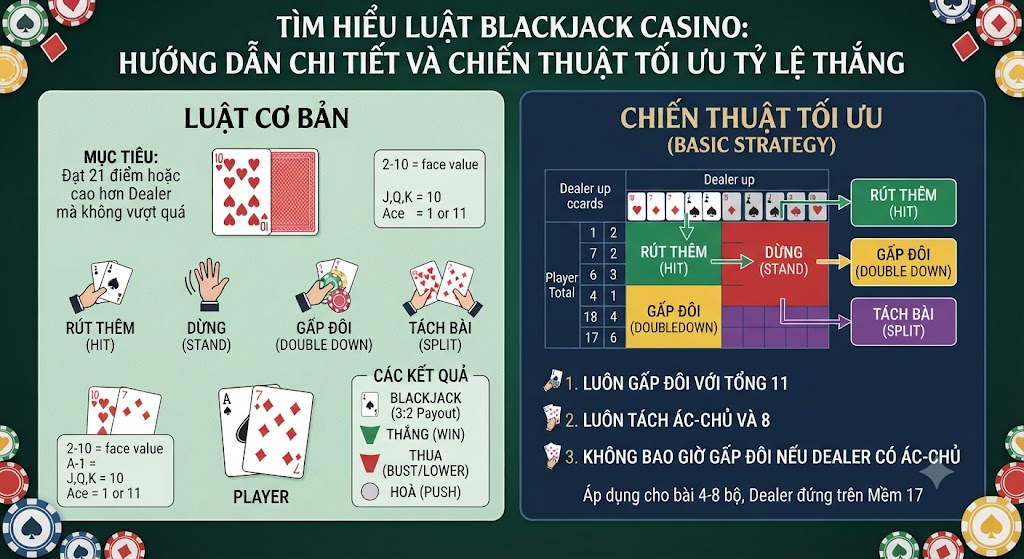 luật blackjack casino