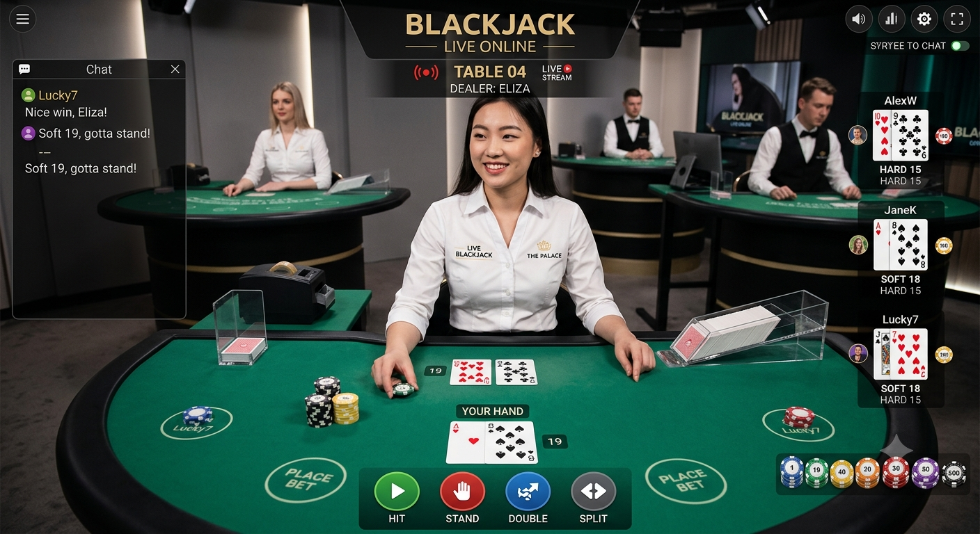 blackjack online live